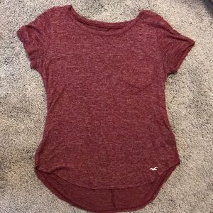 Really cute maroon Hollister top!